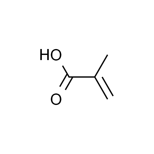 甲基丙烯酸, 含 100-250ppm 对苯二酚或者 4-甲氧基苯酚