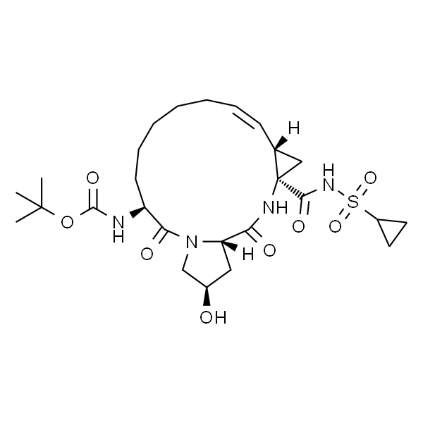 ((2R,6S,13aS,14aR,16aS,Z)-14a-((环丙基磺酰基)氨基甲酰基)-2-羟基-5,16-二氧代-1,2,3,5,6,7,8,9,10,11,13a,14,14a,15,16,16a-十六氢环丙烷并[e]吡咯并[1,2-a][1,4]二氮杂环十五烯-6-基)氨基甲酸叔丁酯