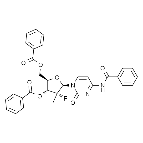 (2'R)-N-苯甲酰基-2'-脱氧-2'-氟-2'-甲基胞苷-3',5'-二苯甲酸酯