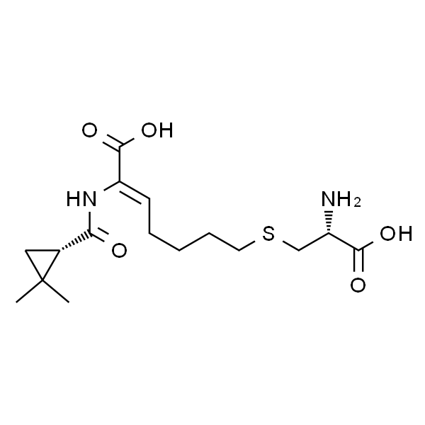 (Z)-(R)-7-(2-氨基-2-甲酰基乙基)硫-2-((S)-2,2-二甲基环丙)甲酰胺-庚-2-烯酸