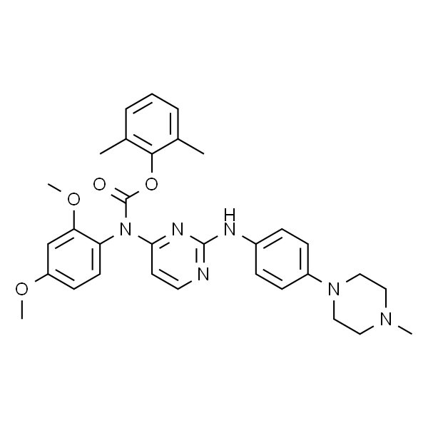(2,4-二甲氧基苯基)(2-((4-(4-甲基哌嗪-1-基)苯基)氨基)嘧啶-4-基)氨基甲酸-2,6-二甲基苯酯