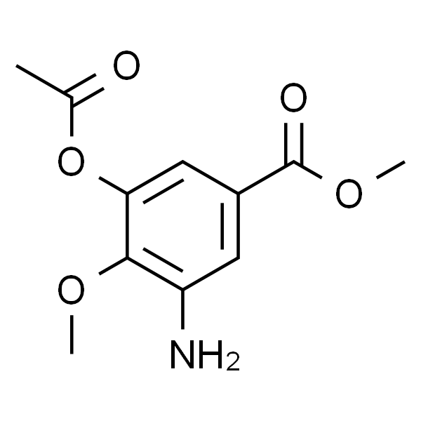 3-乙酰氧基-4-甲氧基-5-氨基苯甲酸甲酯