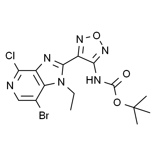 tert-butyl 4-(7-broMo-4-chloro-1-ethyl-1H-iMidazo[4,5-c]pyridin-2-yl)-1,2,5-oxadiazol-3-ylcarbaMate