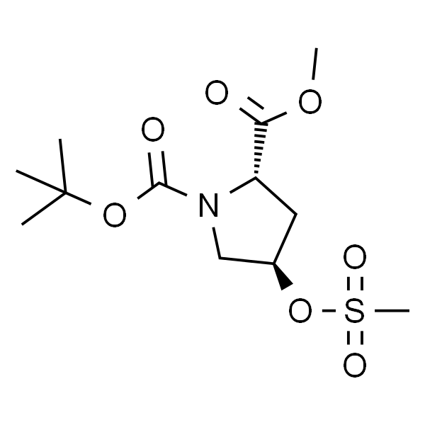 (2S,4R)-1-叔丁基 2-甲基 4-((甲磺酰基)氧基)吡咯烷-1,2-二羧酸酯