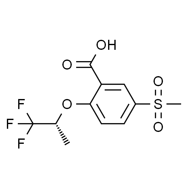 5-Methylsulfonyl-2-[((R)-2,2,2-trifluoro-1-methylethyl)oxy]benzoic acid