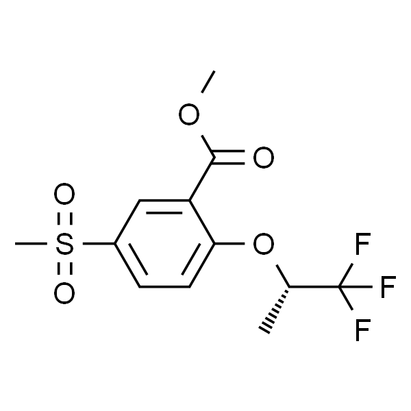 5-Methylsulfonyl-2-[((S)-2,2,2-trifluoro-1-methylethyl)oxy]benzoic acid methyl ester