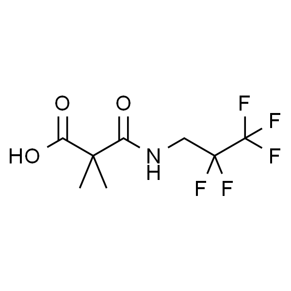 Propanoic acid, 2,2-dimethyl-3-oxo-3-[(2,2,3,3,3-pentafluoropropyl)amino]-