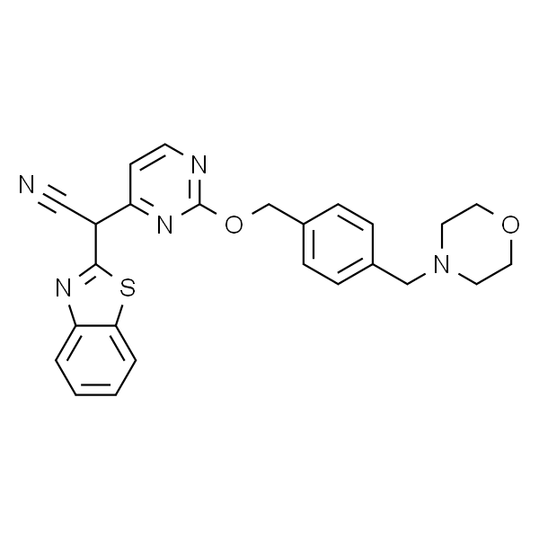 (1,3-苯并噻唑-2-基)[2-[4-[(吗啉-4-基)甲基]苄氧基]嘧啶-4-基]乙腈