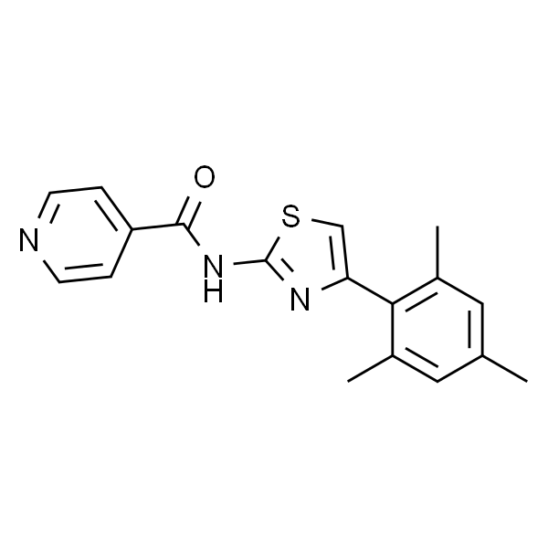 N-[4-(2,4,6-三甲基苯基)-2-噻唑基]-4-吡啶甲酰胺