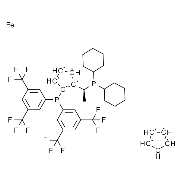 (S)-(+)-1-{(R)-2-[双[3,5-双(三氟甲基)苯基]膦基]-二茂铁基}乙基二环己基膦