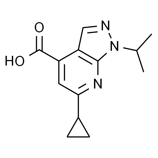 6-环丙基-1-(丙-2-基)-1h-吡唑并[3,4-b]吡啶-4-羧酸