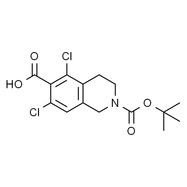 2-(叔丁氧基羰基)-5,7-二氯-1,2,3,4-四氢异喹啉-6-羧酸