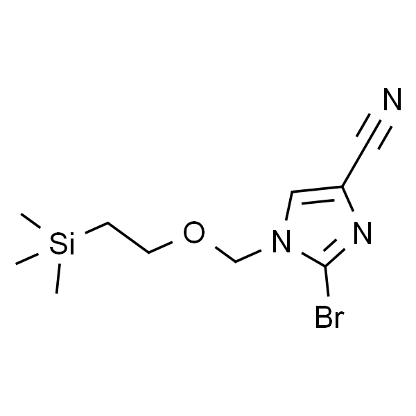 2-溴-1-((2-(三甲基甲硅烷基)乙氧基)甲基)-1H-咪唑-4-腈