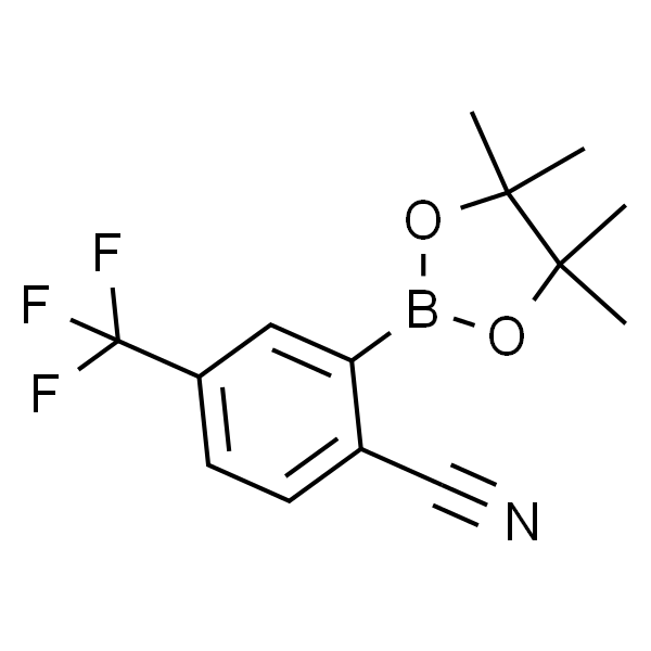 2-(4,4,5,5-四甲基-1,3,2-二氧硼杂环戊烷-2-基)-4-(三氟甲基)苯甲腈