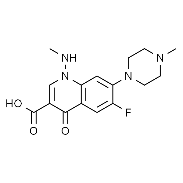 6-氟-1-(甲基氨基)-7-(4-甲基哌嗪-1-基)-4-氧代-1,4-二氢喹啉-3-羧酸