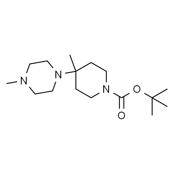 1-Boc-4-甲基-4-(4-甲基哌嗪-1-基)哌啶