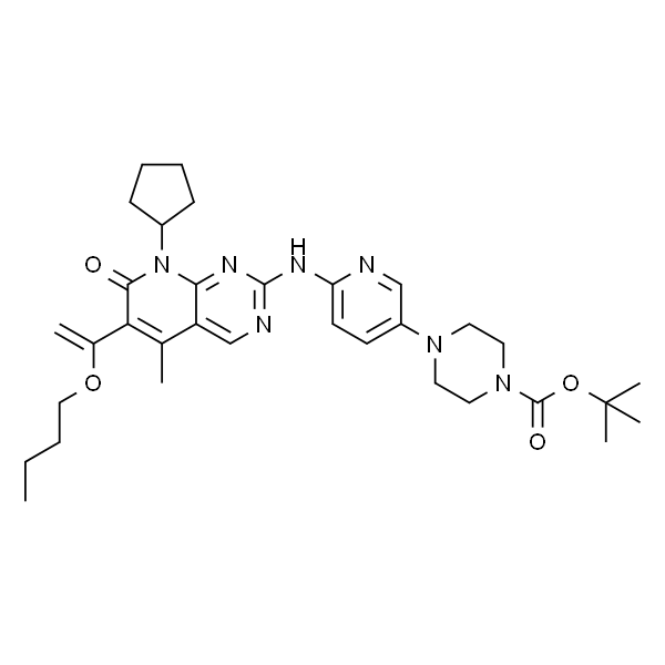 2-甲基-2-丙基-4-(6-{[8-环戊基-5-甲基-7-氧代-6-(1-丁氧乙烯基)-7,8-二氢吡啶并[2,3-d]嘧啶-2-基]氨基}-3-吡啶基)-1-哌嗪甲酸
