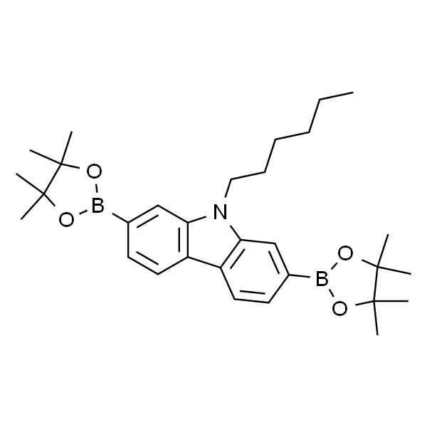 9-己基-2,7-双(4,4,5,5-四甲基-1,3,2-二氧杂环戊硼烷-2-基)-9H-咔唑