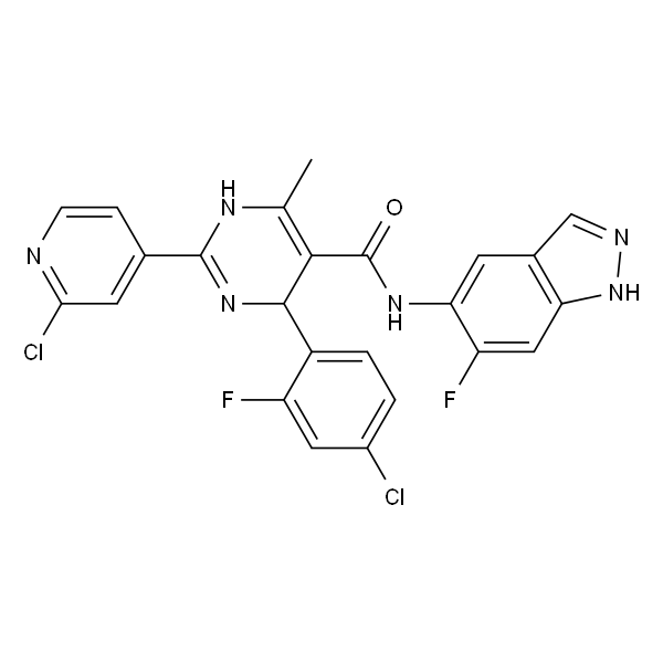 4-(4-氯-2-氟苯基)-2-(2-氯吡啶-4-基)-N-(6-氟-1H-吲唑-5-基)-6-甲基-1,4-二氢嘧啶-5-甲酰胺