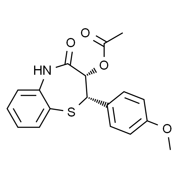 (2S)-cis-3-(Acetyloxy)-2,3-dihydro-2-(4-methoxyphenyl)-1,5-benzothiazepin-4(5H)-one analytical standard