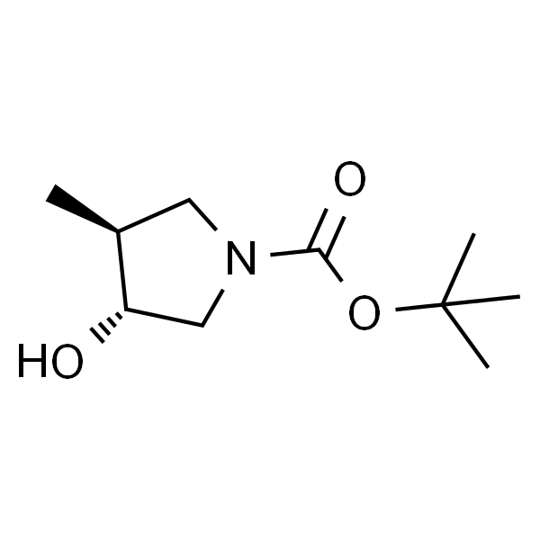 (3R,4S)-rel-3-羟基-4-甲基吡咯烷-1-羧酸叔丁基酯