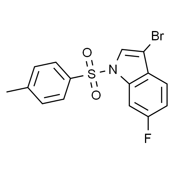 1-(对甲基苯磺酰基)-3-溴-6-氟吲哚