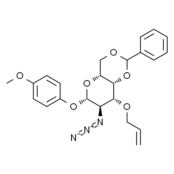 4-甲氧苯基-3-O-烯丙基-2-叠氮基-4,6-O-苯亚甲基-2-脱氧-β-D-吡喃半乳糖苷