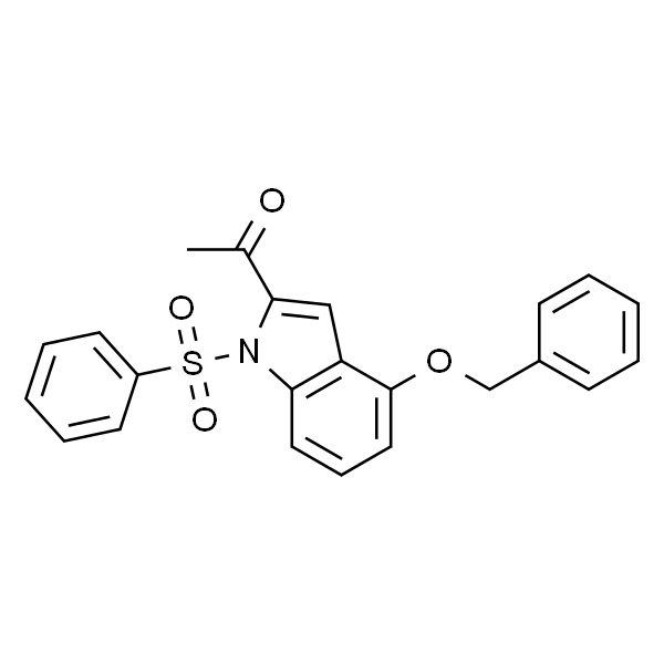 1-(4-(苄氧基)-1-(苯基磺酰基)-1H-吲哚-2-基)乙酮