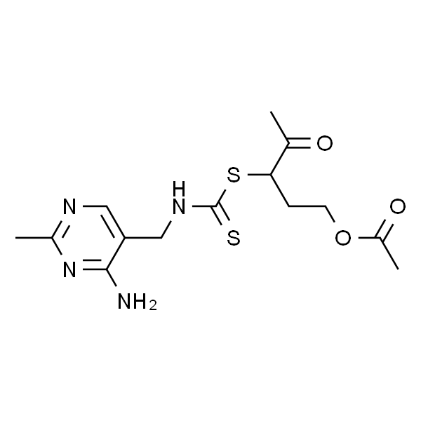3-((((4-氨基-2-甲基嘧啶-5-基)甲基)硫代氨基甲酰)硫基)-4-氧代戊基 乙酸酯