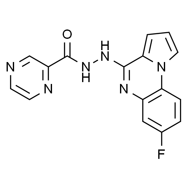 吡嗪羧酸 2-(7-氟吡咯并[1,2-A]喹喔啉-4-基)酰肼