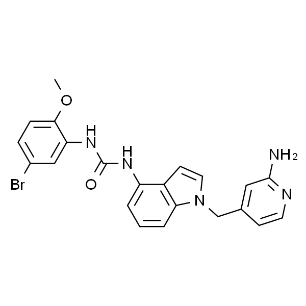 1-[1-[(2-氨基吡啶-4-基)甲基]-1H-吲哚-4-基]-3-(5-溴-2-甲氧基苯基)脲