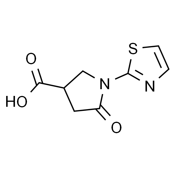 5-氧代-1-(2-噻唑基)-3-吡咯烷甲酸