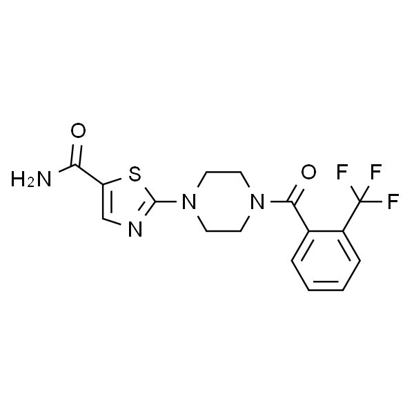 2-(4-(2-(三氟甲基)苯甲酰基)哌嗪-1-基)噻唑-5-羧酰胺