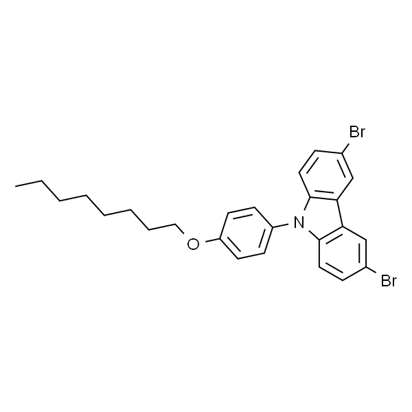 3,6-二溴-9-(4-(辛氧基)苯基)-9H-咔唑