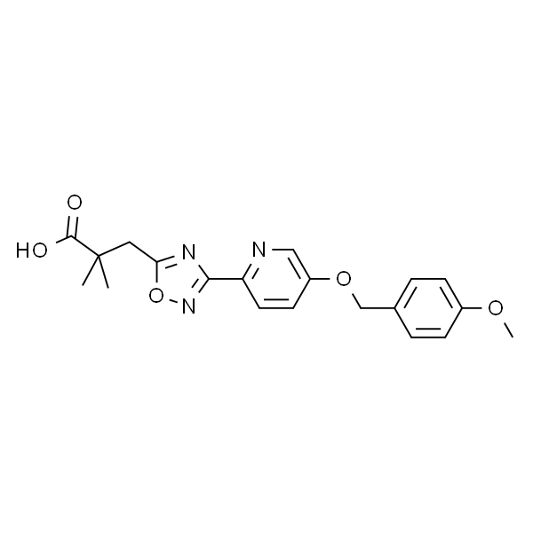 3-(3-(5-((4-Methoxybenzyl)oxy)pyridin-2-yl)-1,2,4-oxadiazol-5-yl)-2,2-dimethylpropanoic acid
