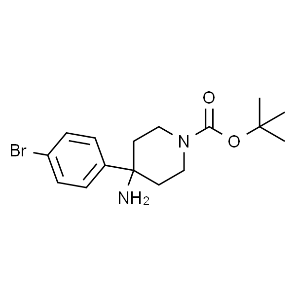 4-AMINO-4-(4-BROMO-PHENYL)-PIPERIDINE-1-CARBOXYLIC ACID TERT-BUTYL ESTER