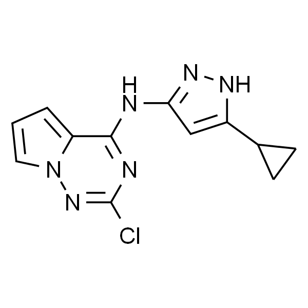 2-Chloro-N-(5-cyclopropyl-1H-pyrazol-3-yl)pyrrolo[2,1-f][1,2,4]triazin-4-aMine