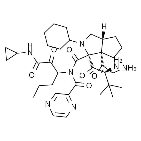 (1S,3aR,6aS)-(2S)-2-环己基-N-(2-吡嗪基羰基)甘氨酰基-3-甲基-L-缬氨酰基-N-[(1R)-1-[2-(环丙基氨基)-2氧代乙酰基]丁基]八氢环戊[c]吡咯-1-甲酰胺