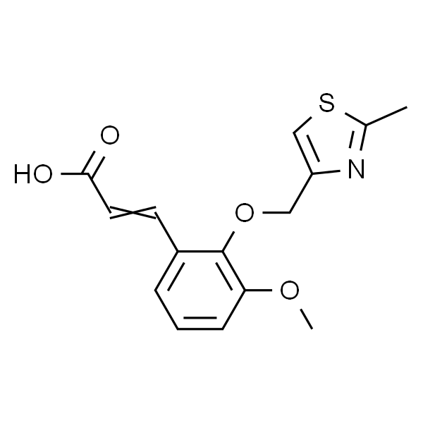 3-{3-methoxy-2-[(2-methyl-1,3-thiazol-4-yl)methoxy]phenyl}prop-2-enoic acid