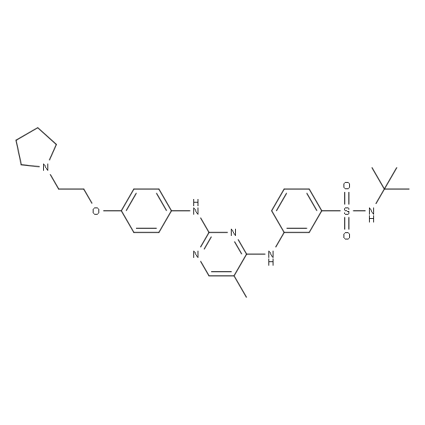 N-(叔丁基)-3-((5-甲基-2-((4-(2-吡咯烷-1-基)乙氧基)苯基)氨基)嘧啶-4-基)氨基)苯磺酰胺