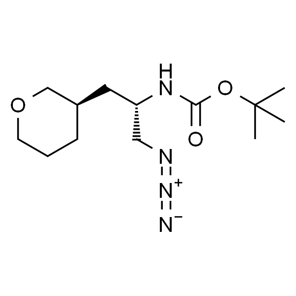 tert-Butyl (S)-1-azido-3-((R)-tetrahydro-2H-pyran-3-yl)propan-2-ylcarbamate