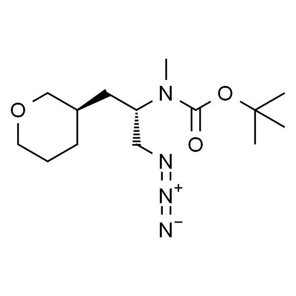 tert-Butyl ((S)-1-azido-3-((R)-tetrahydro-2H-pyran-3-yl)propan-2-yl)(methyl)carbamate