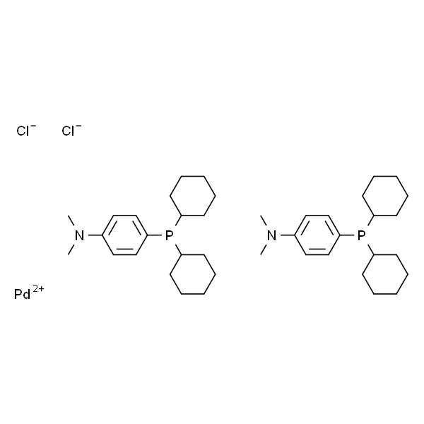 Bis[(dicyclohexyl)(4-dimethylaminophenyl)phosphine] palladium(II) chloride,  (A-caPhos)2PdCl2