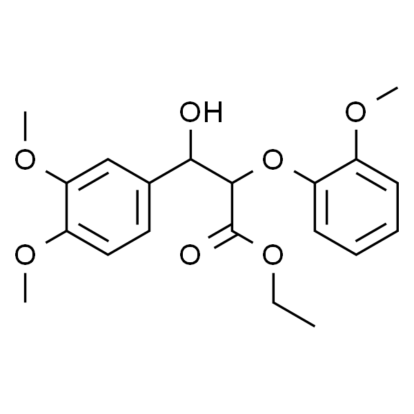 3-(3,4-二甲氧基苯基)-3-羟基-2-(2-甲氧基苯氧基)丙酸乙酯