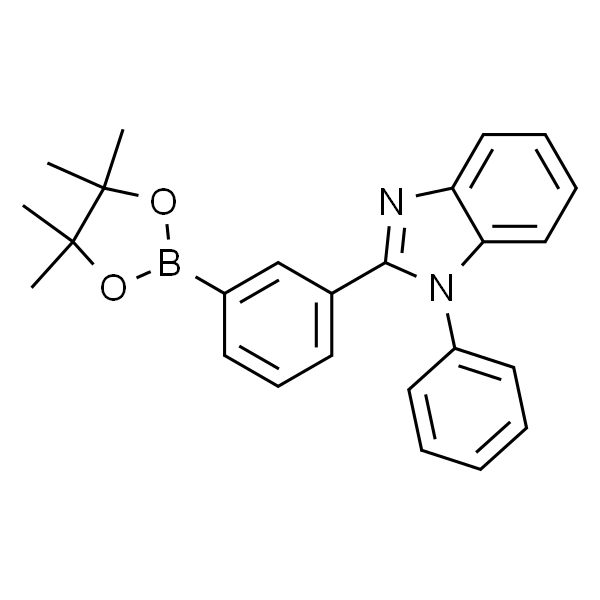 2-(3-(4,4,5,5-四甲基-l-1,3,2-dioxaborolan-2-)苯基-1-苯基-1氢苯并咪唑