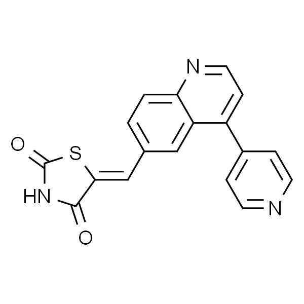 (5Z)-5-[[4-(4-吡啶基)-6-喹啉基]亚甲基]-2,4-噻唑烷二酮