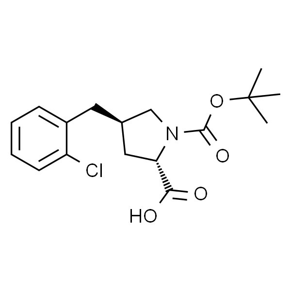 (2S,4R)-1-(叔丁氧基羰基)-4-(2-氯苄基)吡咯烷-2-甲酸