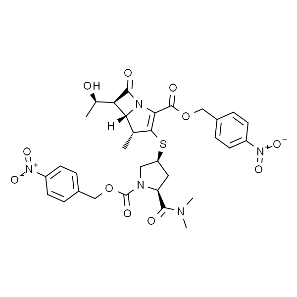 (4R,5S,6S)-3-[[(3S,5S)-5-[(二甲基氨基)甲酰基-1-[[(4-硝基苄基)氧]羰基]-3-吡咯烷基]硫]-6-[(1R)-1-羟乙基]-4-甲基-7-氧代-1-氮杂双环[3.2.0]庚-2-烯-2-羧酸 4-硝基苄基酯