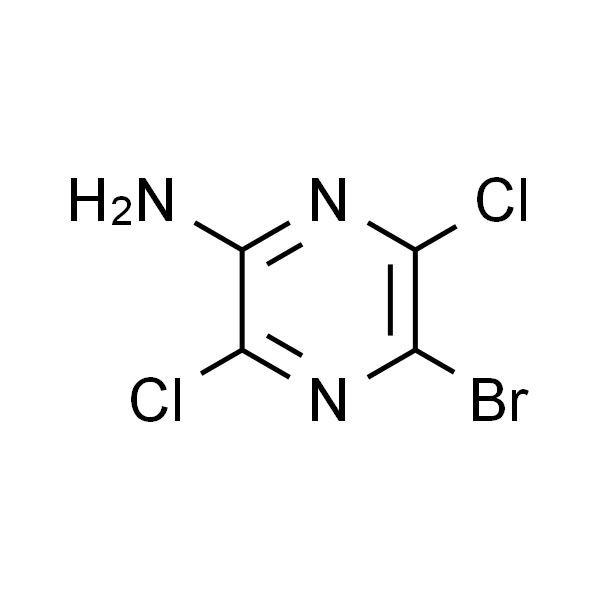 5-溴-3,6-二氯吡嗪-2-胺