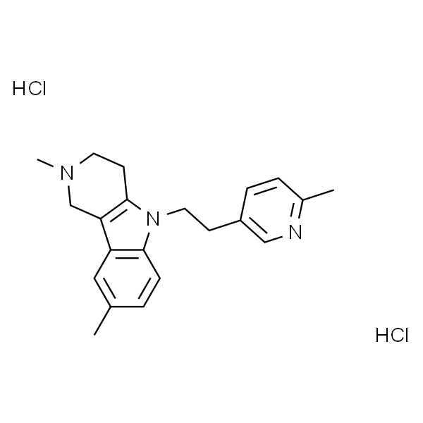 2,3,4,5-四氢-2,8-二甲基-5-[2-(6-甲基-3-吡啶基)乙基]-1H-吡啶并[4,3-b]吲哚二盐酸盐